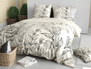 Parure Housse De Couette 3Pcs 100% Satin De Coton 120 Fils Thais - Imprimé