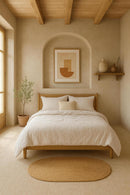 Housse De Couette - 100% Gaze De Coton Lavé - Blanc Pur