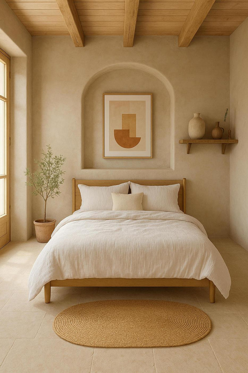 Housse De Couette - 100% Gaze De Coton Lavé - Blanc Pur