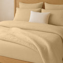 Taie D'Oreiller 100% Gaze De Coton Lavé Ecru Naturel