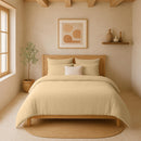 Drap Housse - 100% Gaze De Coton Lavé - Ecru Naturel