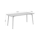 Baca - Table De Jardin En Métal - Crème