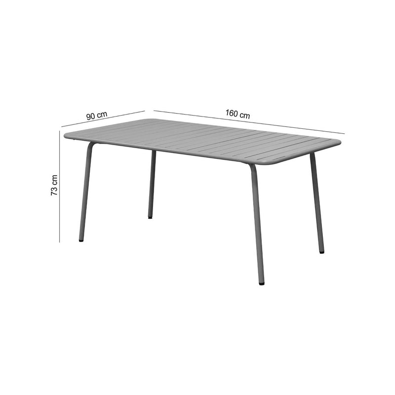 Baca - Table De Jardin En Métal - Beige