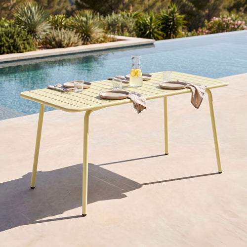 Baca - Table De Jardin En Métal - Crème
