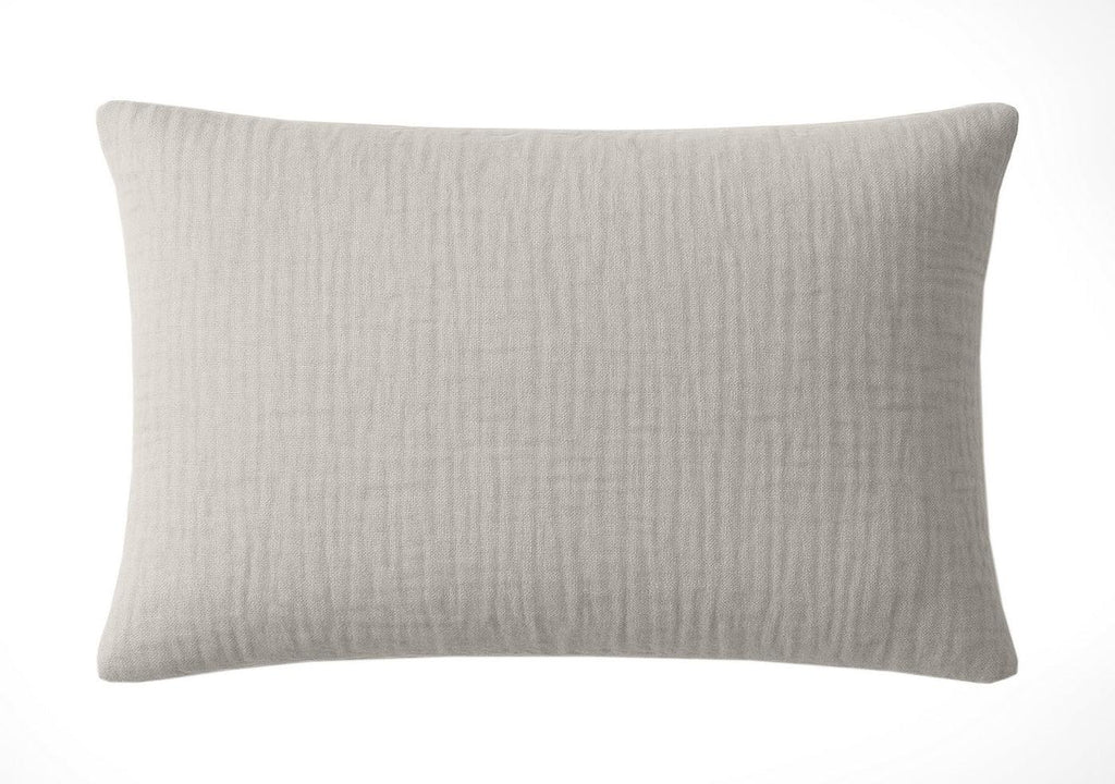 Pur - Pillowcase - 100% Washed Cotton Gauze - Glacier Grey