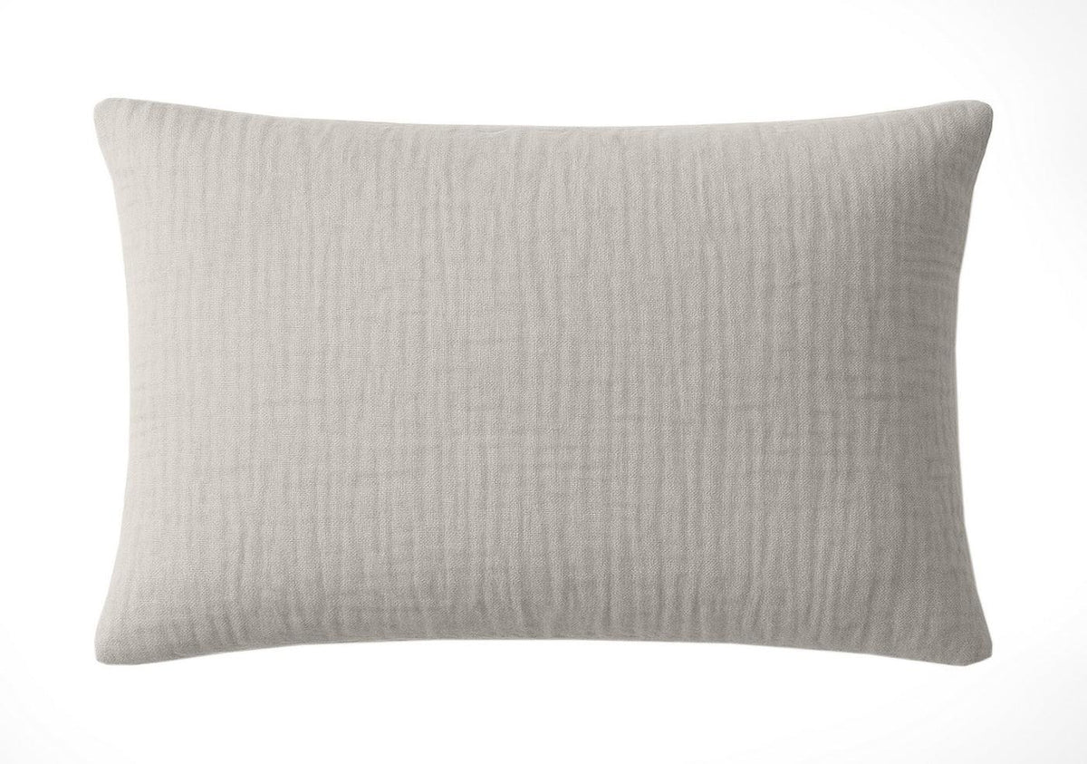 Pur - Pillowcase - 100% Washed Cotton Gauze - Glacier Grey