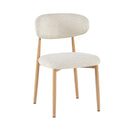 Lot De 2 Chaises En Tissu Texturé - Beige