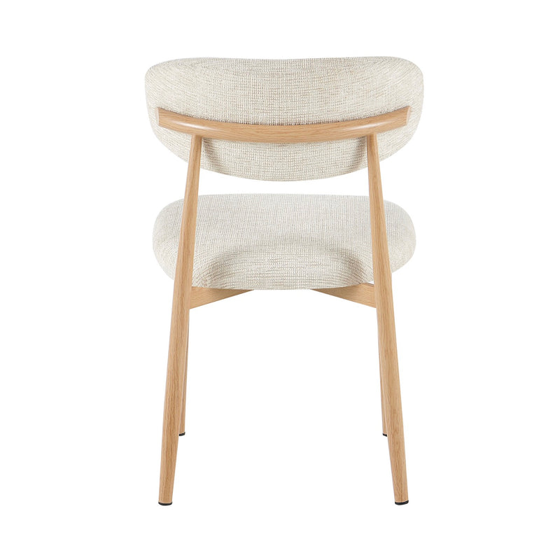 Lot De 2 Chaises En Tissu Texturé - Beige