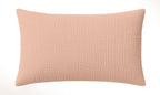 Funda De Almohada 100% Gasa De Algodón Lavado Rosa Lotus