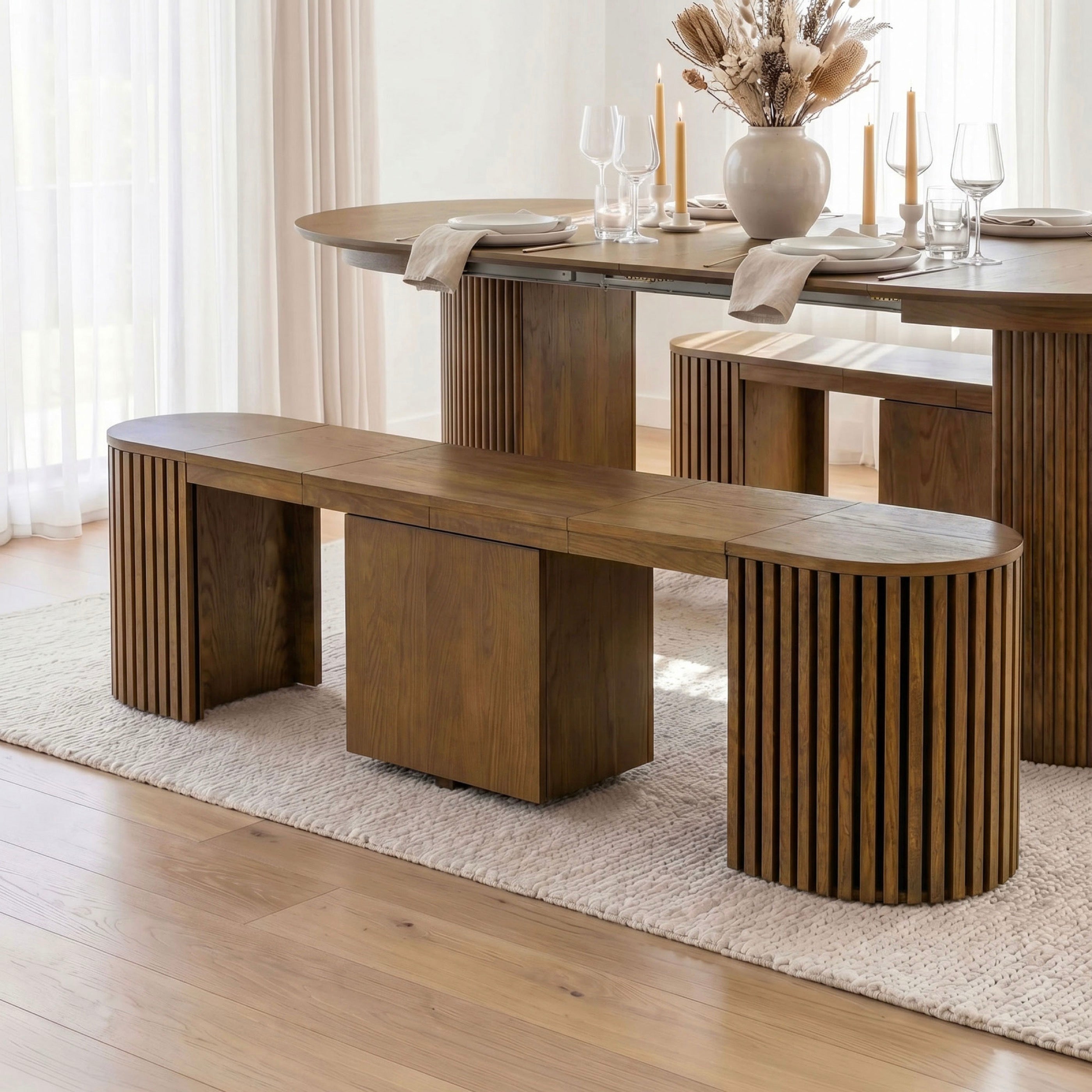 Constance - Banc Extensible - Chêne Brun