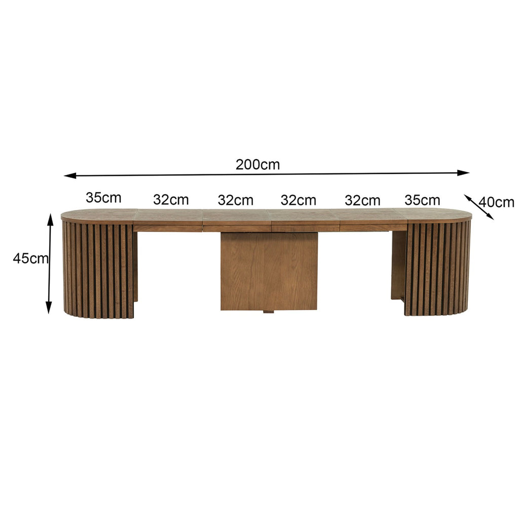 Constance - Banc Extensible - Chêne Brun