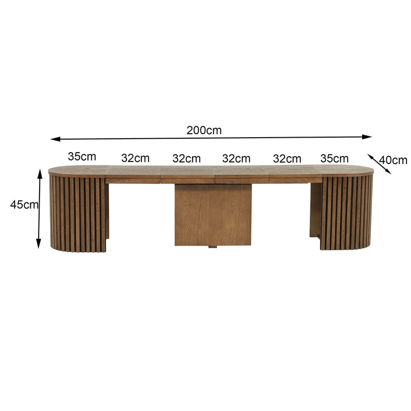 Constance - Banc Extensible - Chêne Brun