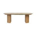Constance - Table Extensible Avec Rangement - Chêne