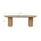 Constance - Table Extensible Avec Rangement - Chêne