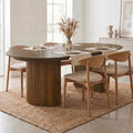 Constance - Table Extensible Avec Rangement - Chêne Brun