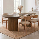 Constance - Table Extensible Avec Rangement - Chêne Brun