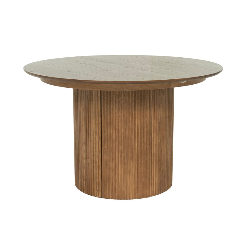 Constance - Table Extensible Avec Rangement - Chêne Brun