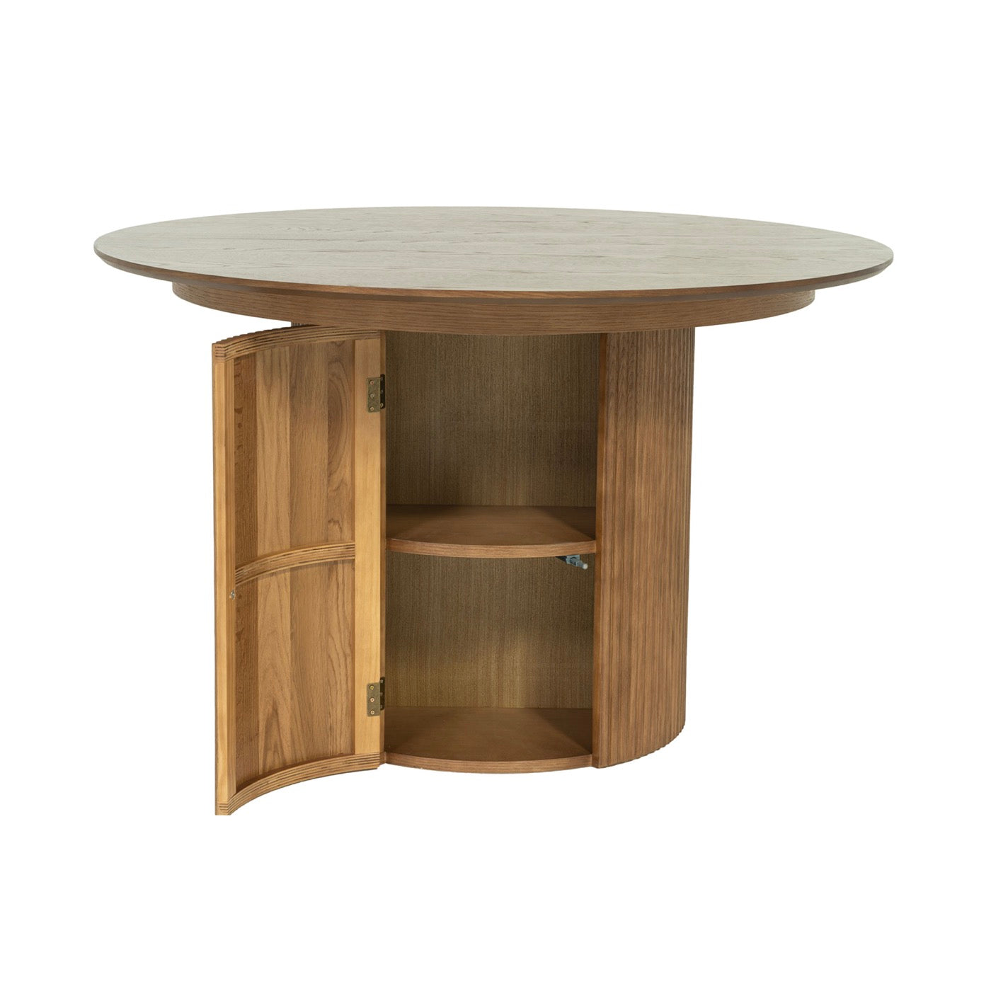 Constance - Table Extensible Avec Rangement - Chêne Brun