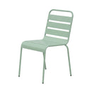 Baca - Ensemble Table De Jardin Ovale + 6 Chaises En Métal - Vert