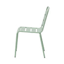 Baca - Ensemble Table De Jardin Ovale + 6 Chaises En Métal - Vert