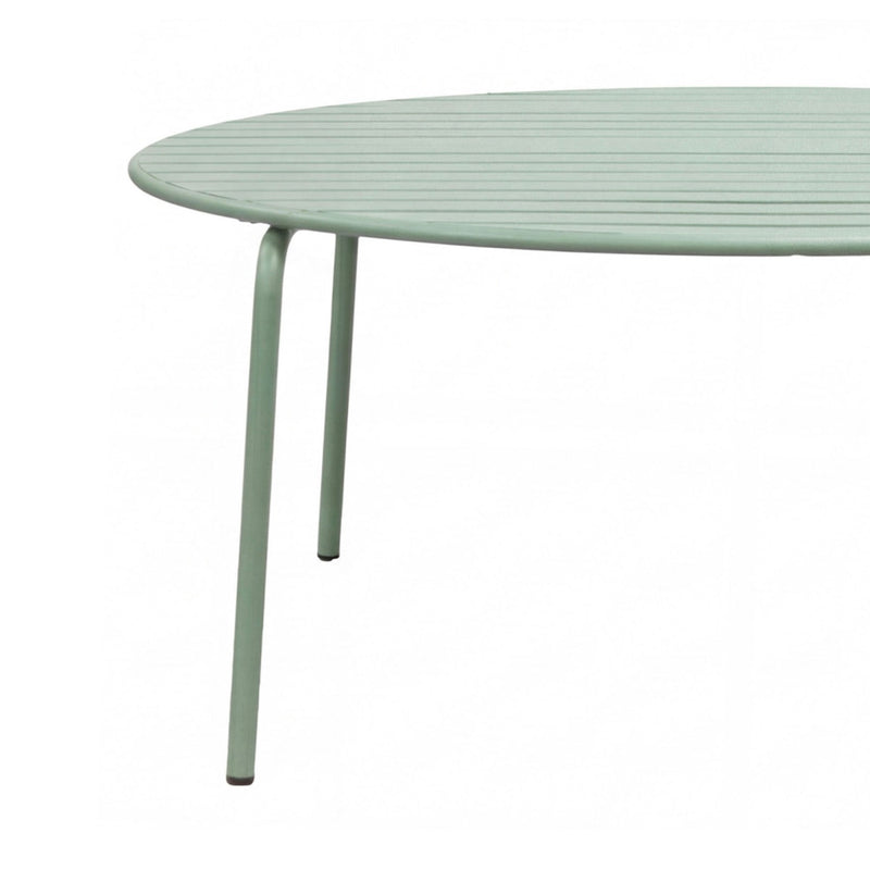 Baca - Ensemble Table De Jardin + 6 Chaises En Métal - Vert