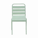 Baca - Ensemble Table De Jardin + 6 Chaises En Métal - Vert