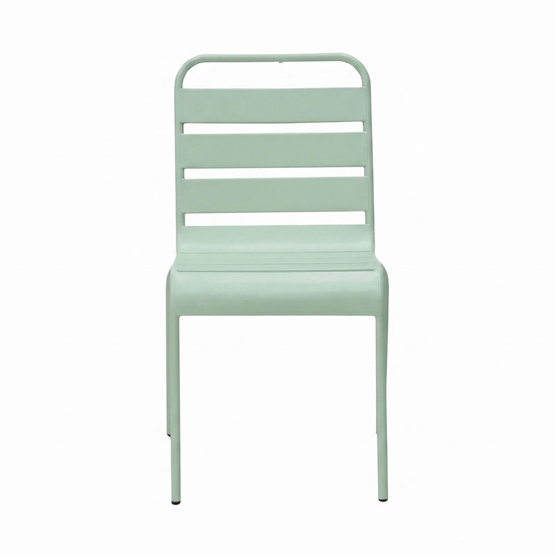 Baca - Ensemble Table De Jardin + 6 Chaises En Métal - Vert