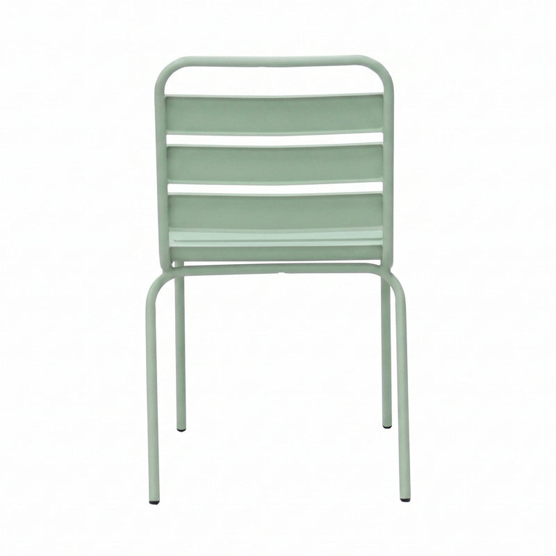 Baca - Ensemble Table De Jardin + 6 Chaises En Métal - Vert