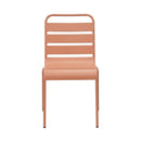 Baca - Ensemble Table De Jardin + 8 Chaises En Métal - Terracotta