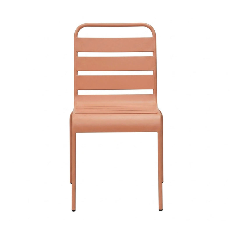 Baca - Ensemble Table De Jardin + 8 Chaises En Métal - Terracotta