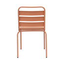 Baca - Ensemble Table De Jardin + 8 Chaises En Métal - Terracotta