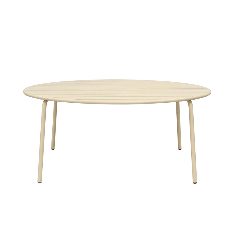 Baca - Ensemble Table De Jardin + 8 Chaises En Métal - Crème