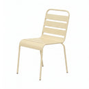 Baca - Ensemble Table De Jardin + 8 Chaises En Métal - Crème