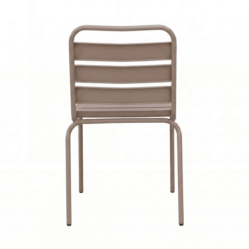Baca - Ensemble Table De Jardin + 8 Chaises En Métal - Taupe