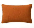 Taie D'Oreiller 100% Gaze De Coton Lavé Safran Minéral