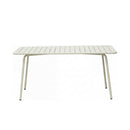 Baca - Ensemble Table De Jardin + 4 Chaises En Métal - Beige