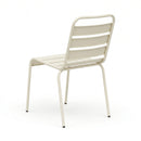 Baca - Ensemble Table De Jardin + 4 Chaises En Métal - Beige