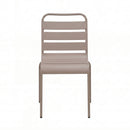 Baca - Ensemble Table De Jardin + 4 Chaises En Métal - Taupe