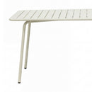 Baca - Ensemble Table De Jardin + 4 Fauteuils En Métal - Beige
