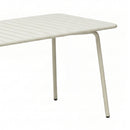 Baca - Ensemble Table De Jardin + 4 Fauteuils En Métal - Beige