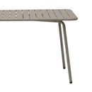 Baca - Ensemble Table De Jardin + 4 Fauteuils En Métal - Taupe