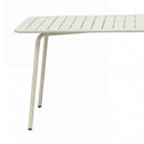 Baca - Table De Jardin + 4 Fauteuils Empilables En Métal - Beige