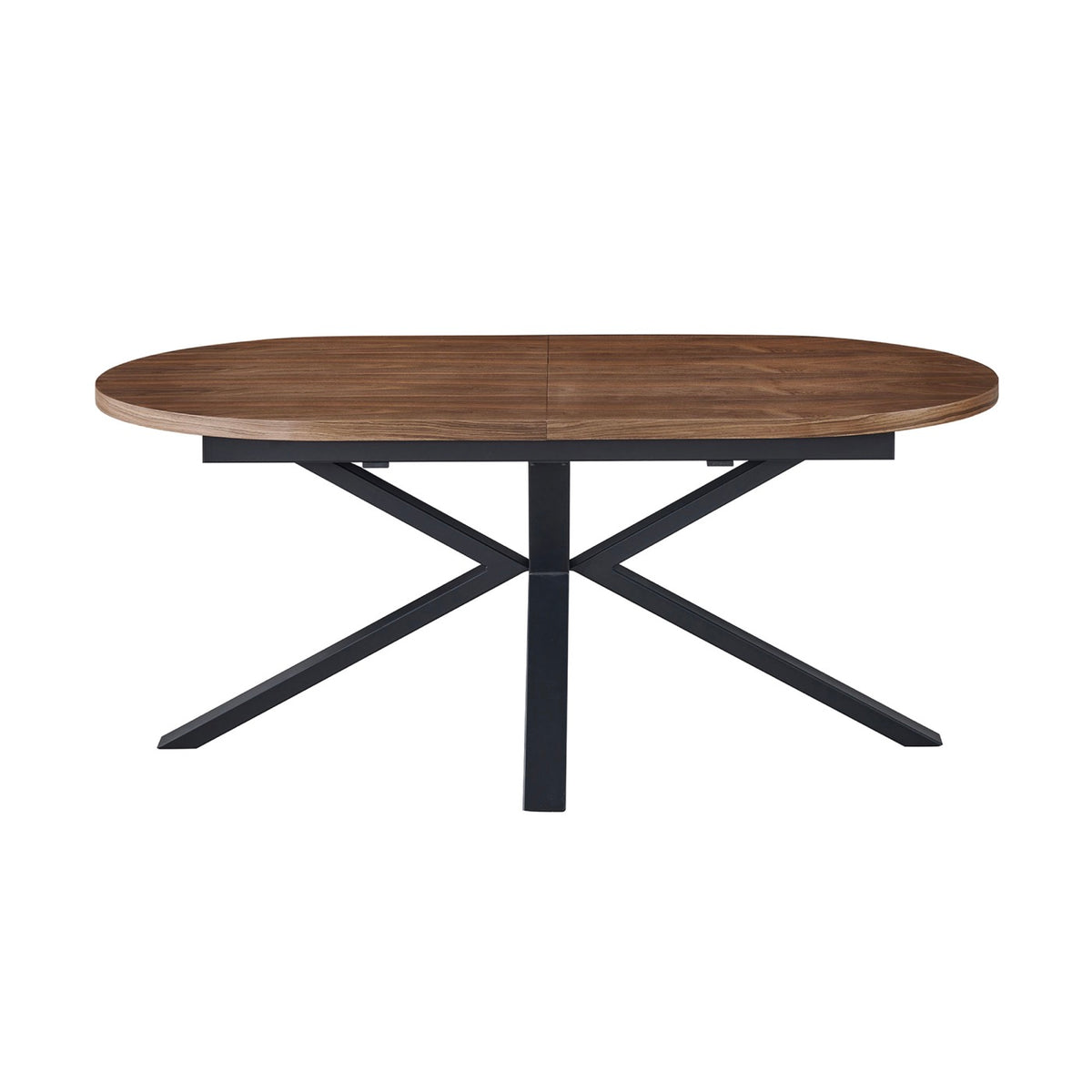 Venter - Mesa de comedor ovalada extensible - Nogal