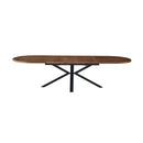 Venter - Table À Manger Ovale Extensible - Noyer