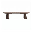 Constance - Table À Manger Ronde Extensible - Chêne Brun
