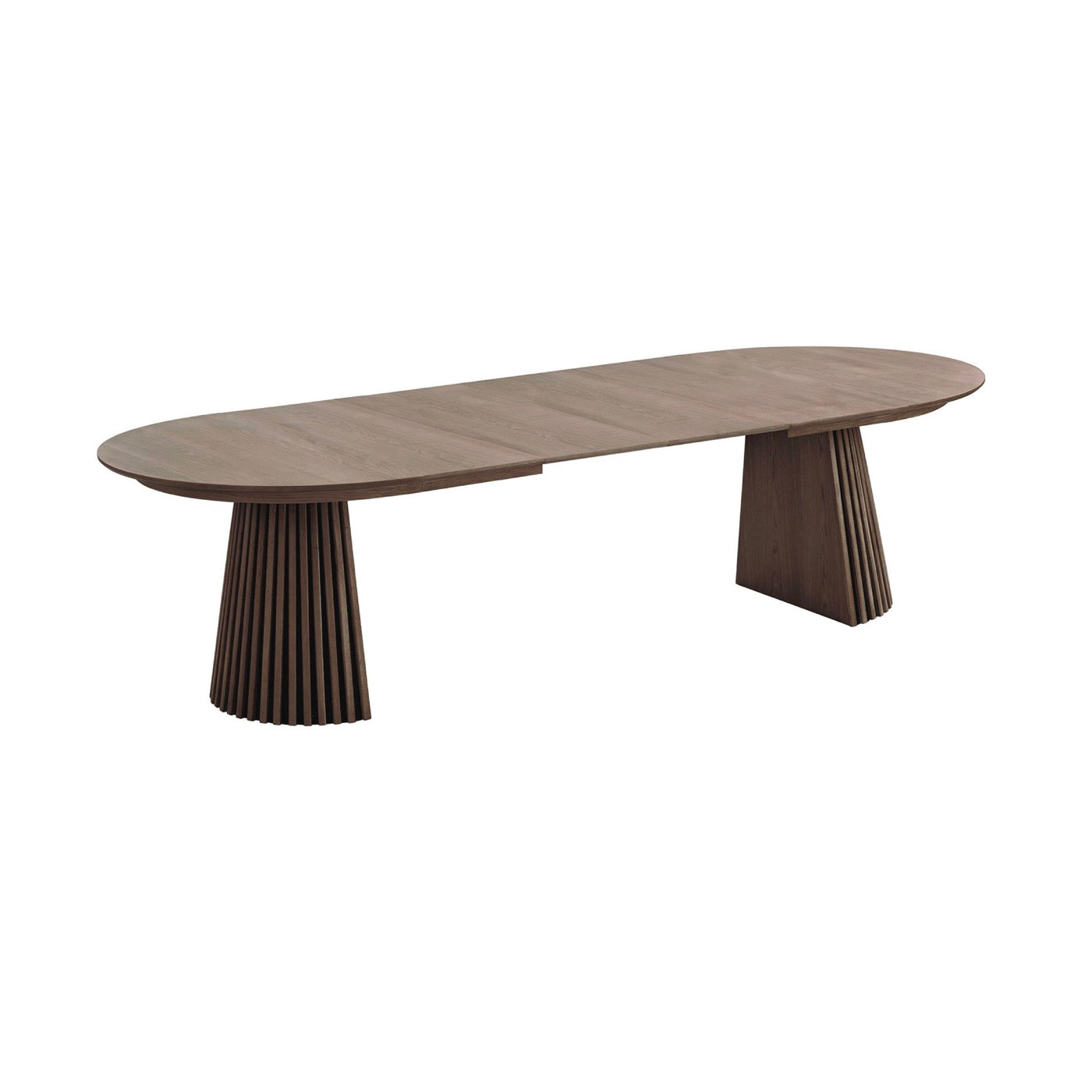 Constance - Table À Manger Ronde Extensible - Chêne Brun