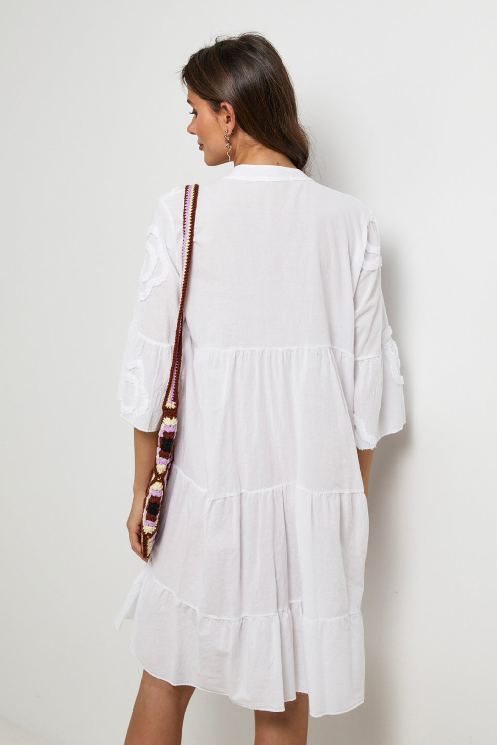Shirt Dress - White - Women