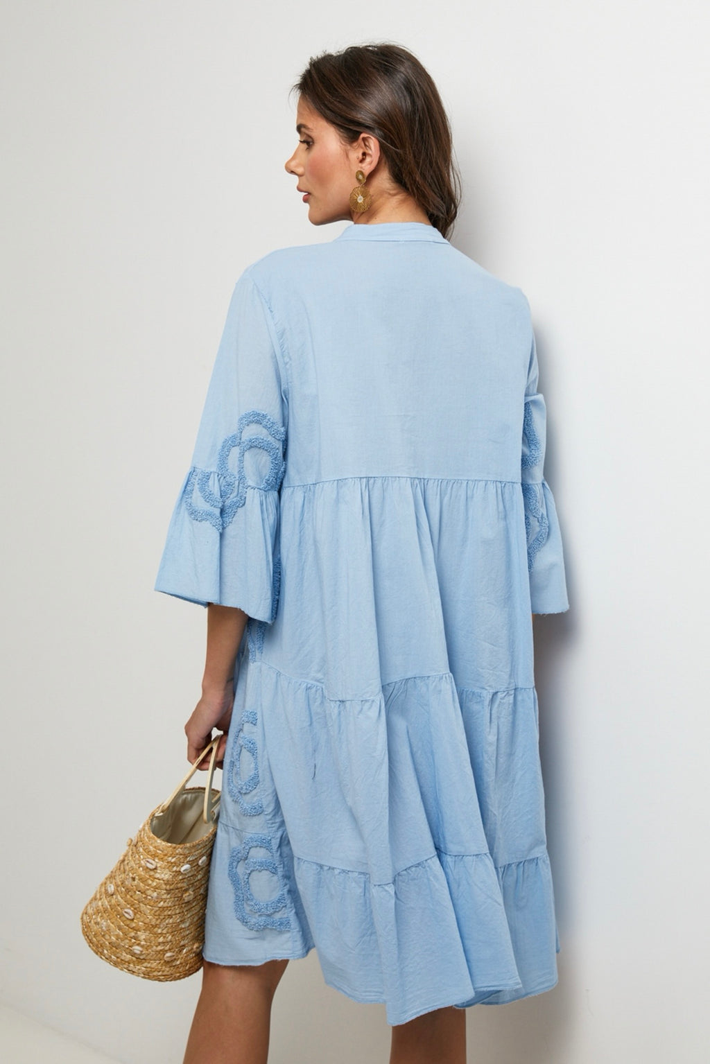 Shirt Dress - Sky - Women
