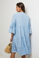 Vestido camisero - Cielo - Mujer