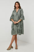 Shirt Dress - Khaki - Women